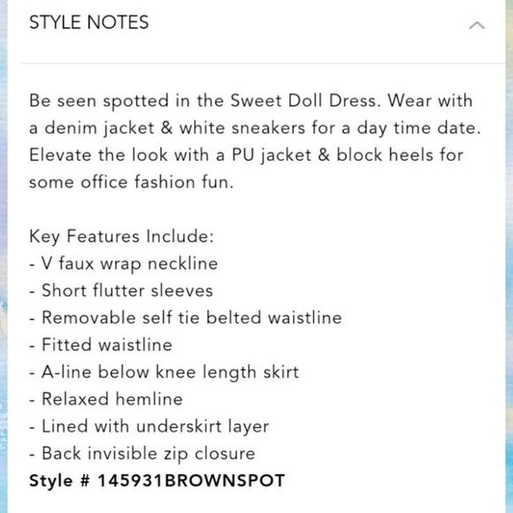 City Chic Sweet Doll Dress in Spice w/ White Dots - Picture 6 of 15